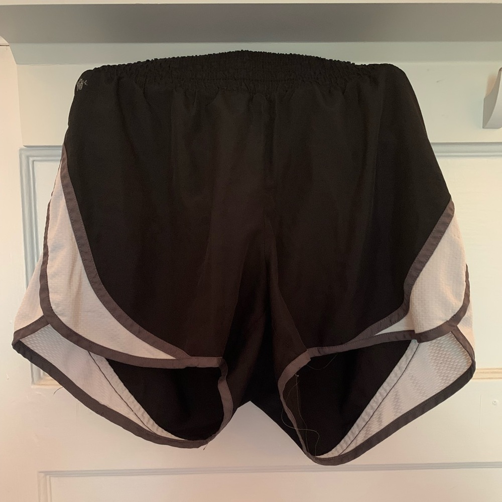 Black and white athletic shorts